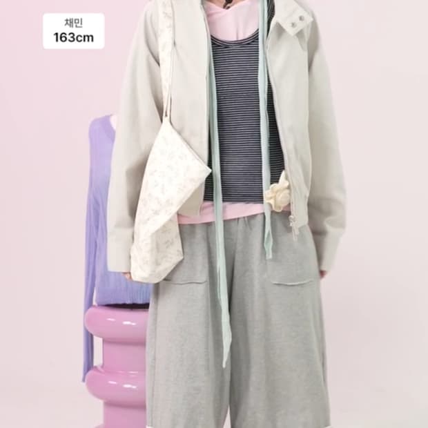 마조네 코튼 플리츠 봄버자켓 / 정가 198,000