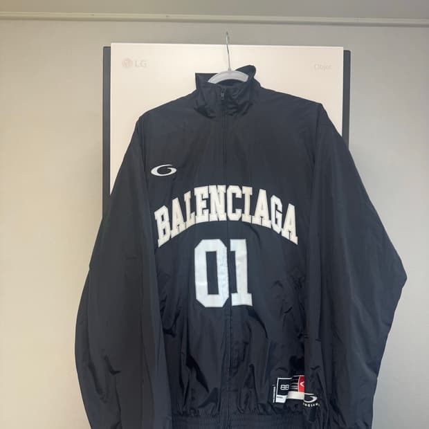발렌시아가 바스켓볼 트랙자켓 오버사이즈 S