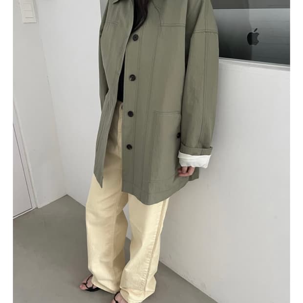 연노랑 와이드 데님 팬츠 새상품