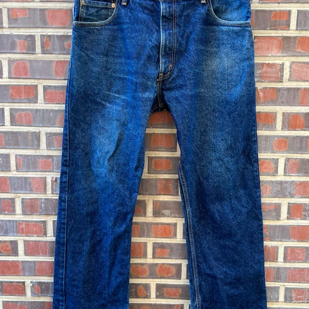 [36x30] 리바이스 517 부츠컷 진청 데님 팬츠 스트레이트 플레어