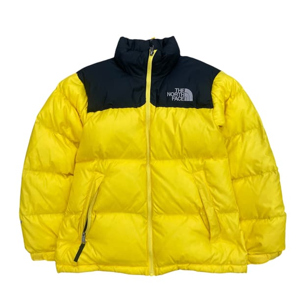 노스페이스 눕시 700 옐로우 패딩