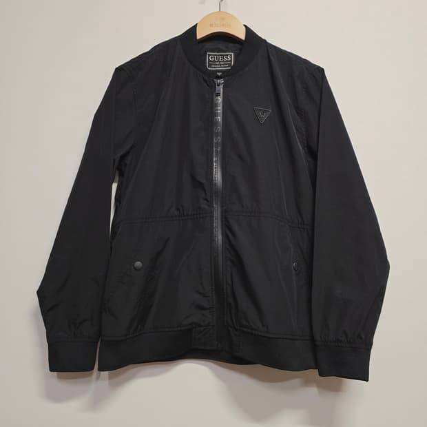 게스  블랙 봄버 자켓