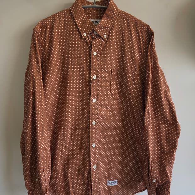 와코마리아 16ss 도트 셔츠 브라운