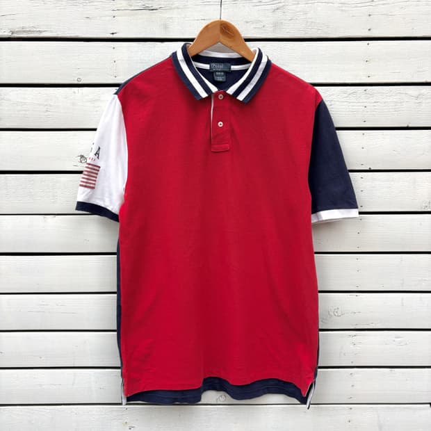 Polo 폴로 성조기 USA 반팔 카라티