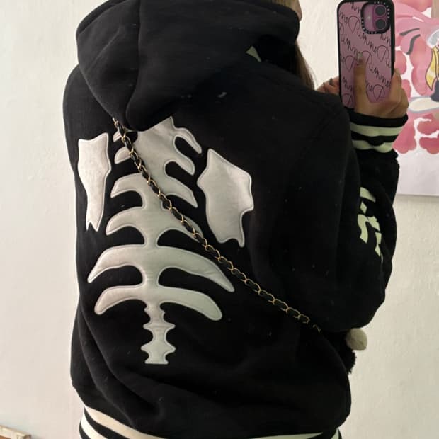 x AAO crop varsity jacket 크롭 바시티 자켓