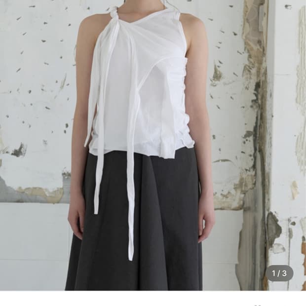 리포스 layerd wrap sleeveless