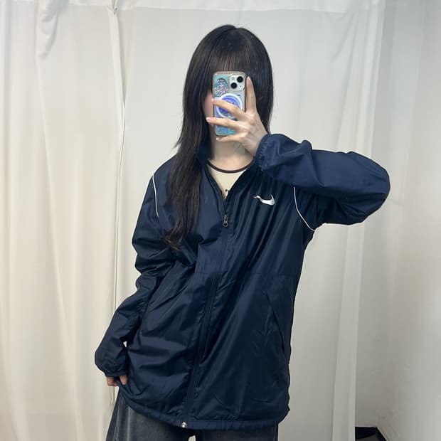 Nike navy windbreaker