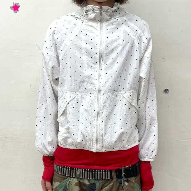  Black Dot White Windbreaker