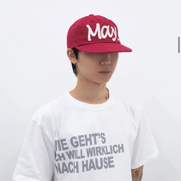 비피투디스오더 메이 캠프캡 모자 레드