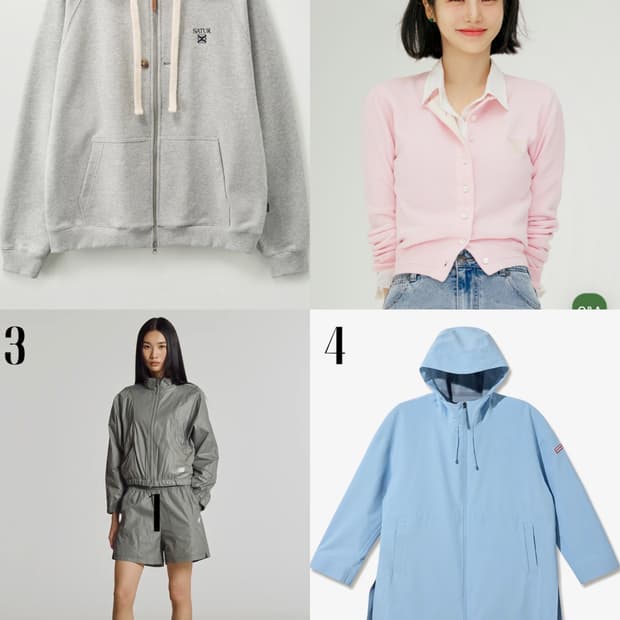 [새상품] 텍도 안 뗀 브랜드 아우터 정리 (자켓/코트/후드집업/가디건)