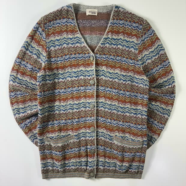 Missoni  미쏘니 에스닉 패턴 브이넥 니트 가디건 