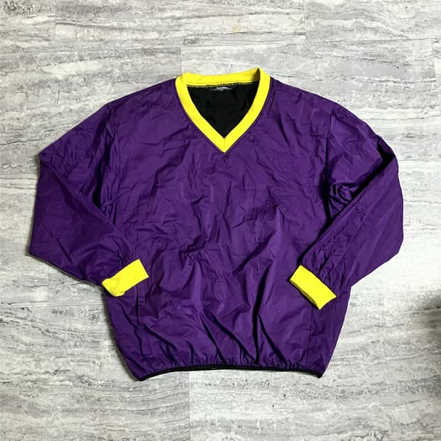 Firldcore 올드스쿨스트릿 브이넥 웜업스웻셔츠 퍼플 일본판