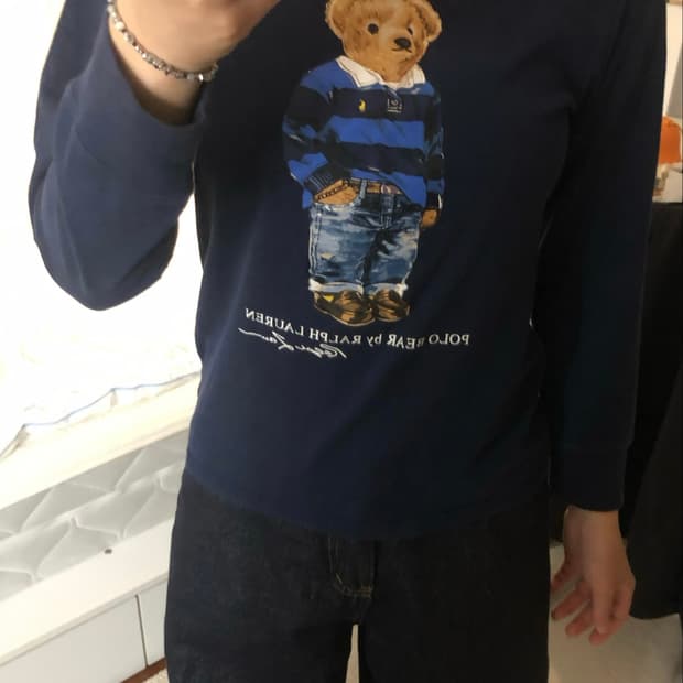 폴로 랄프로렌 폴로 베어 긴팔티 네이비