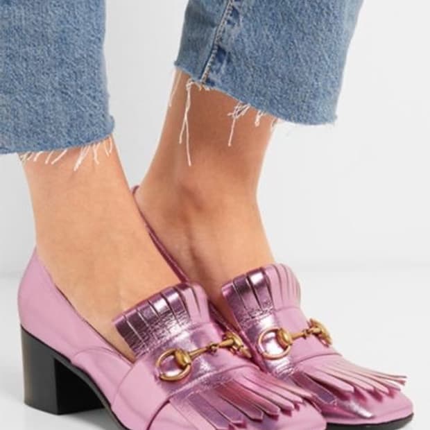 gucci fringed 펌프스