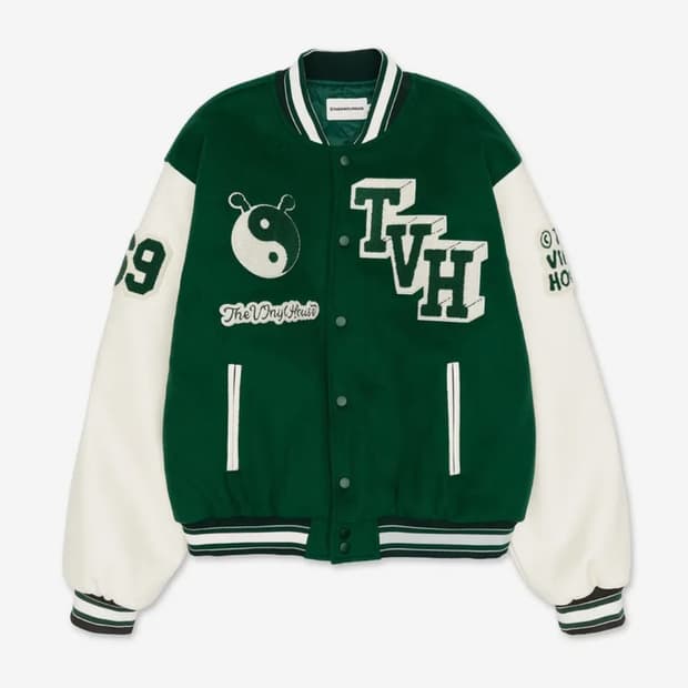 더바이닐하우스 바시티 그린 m 사이즈 