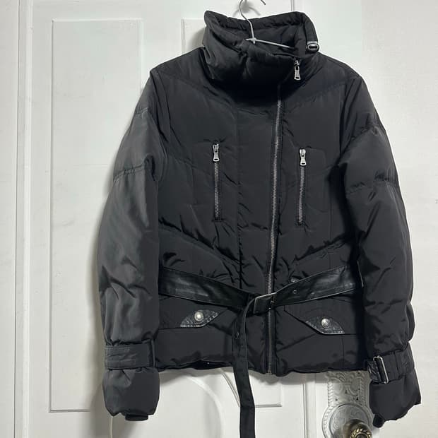 캘빈클라인 바이커 패딩