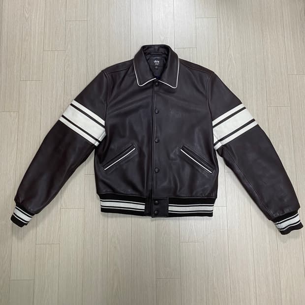 [M]Stussy X WalesBonner/스투시X웨일즈보너 레더 바시티