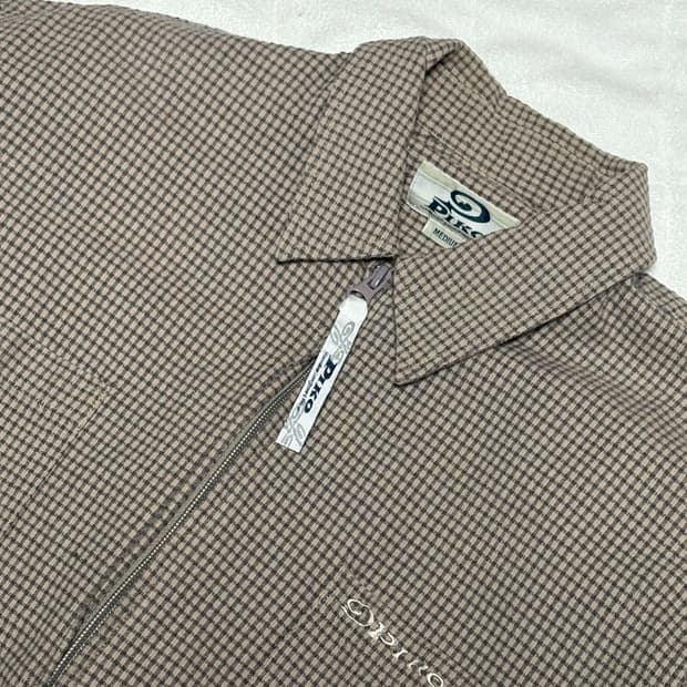 Piko 빈티지 집업 체크 셔츠