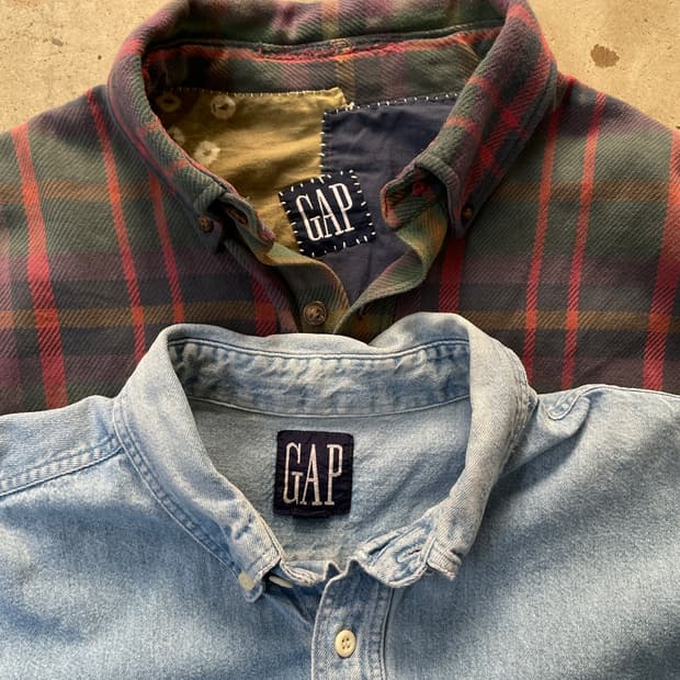 90-00s Old GAP Denim Work Shirt