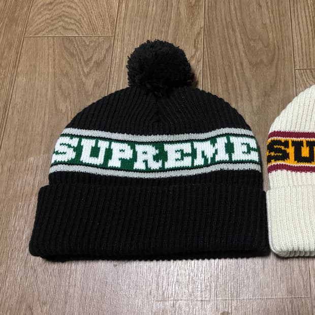 슈프림 빅스트라이프 방울 비니 블랙