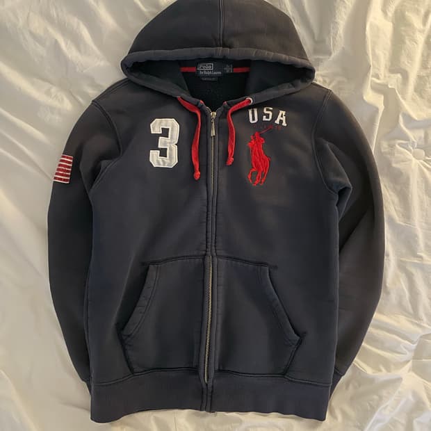 폴로 랄프로렌 성조기 후드집업 #3