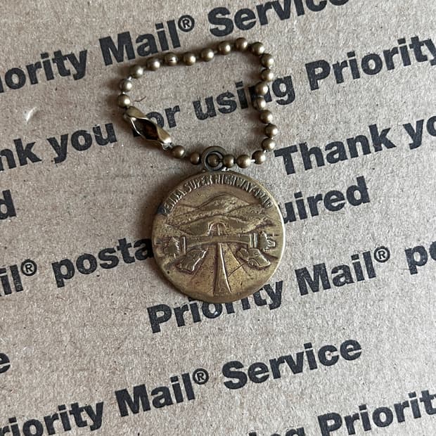 90s vtg Pennsylvania Highway Keyring