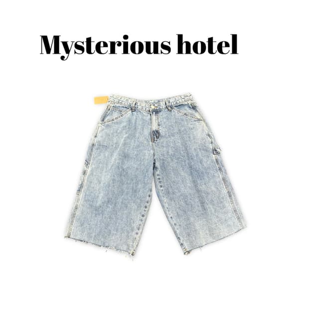 (30)미스테리어스호텔 데님버뮤다팬츠