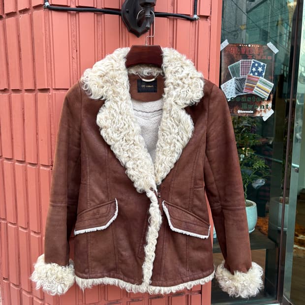 Vintage 양털 무스탕