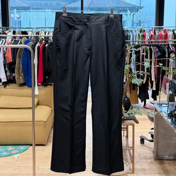 질샌더 블랙 스트레이트 슬랙스 팬츠 