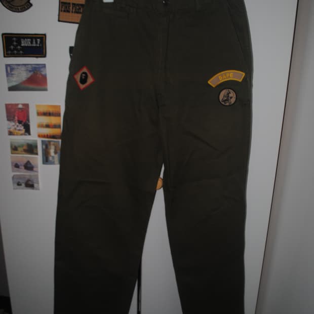 Bape military pants
