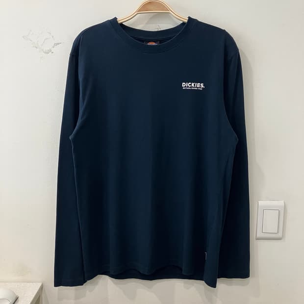 156 디키즈 로고 롱슬리브 네이비