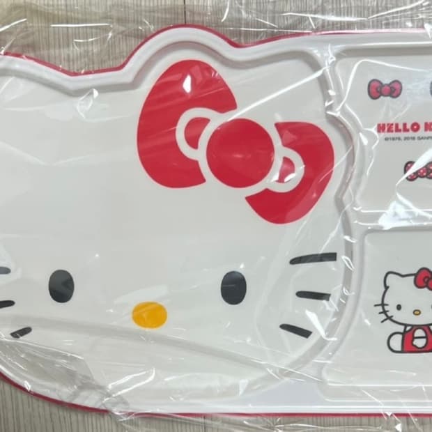 (새제품)헬로키티 얼굴 식판