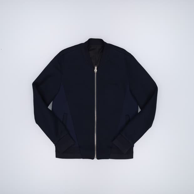 100 시스템옴므 백프린팅 블루종 자켓 0227M