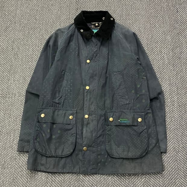 바버x알뉴볼드 도트 왁스 자켓 v5307