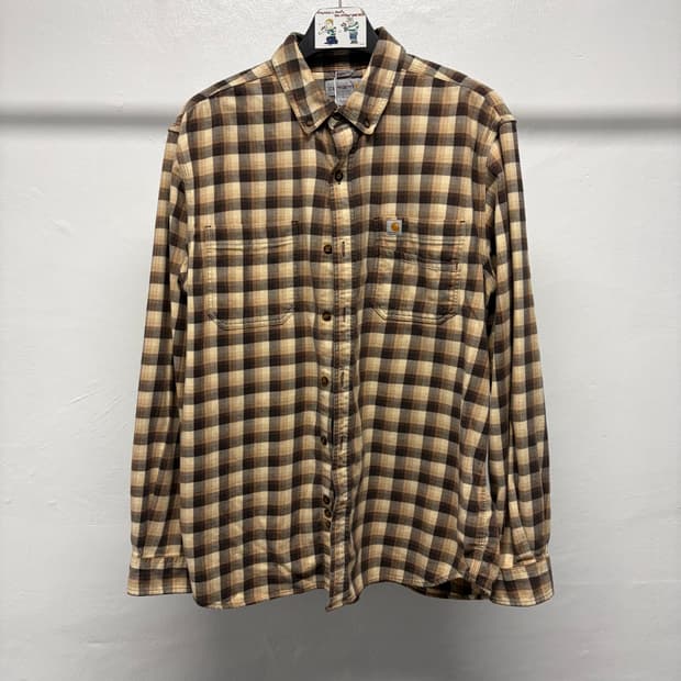 칼하트 스몰로고 체크셔츠 
