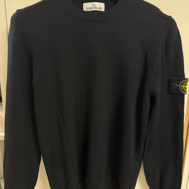새상품급/스톤아일랜드 울니트 블랙 L