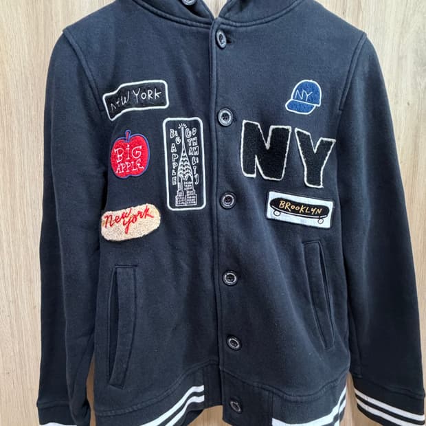 빈티지 야구점퍼 블루종