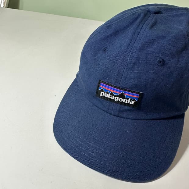 OS 파타고니아 네이비 시그니처로고 코튼 볼캡