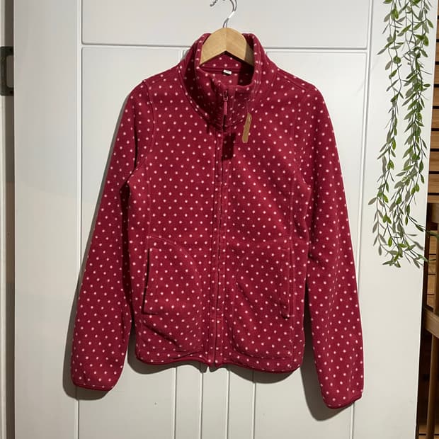 도트패턴 플리스 자켓