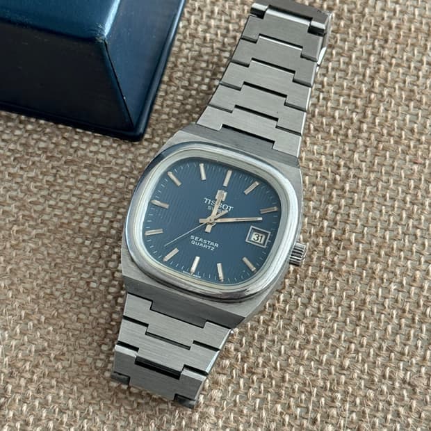 1970s 레어 빈티지 티쏘 TISSOT 씨스타 테레비 쿼츠