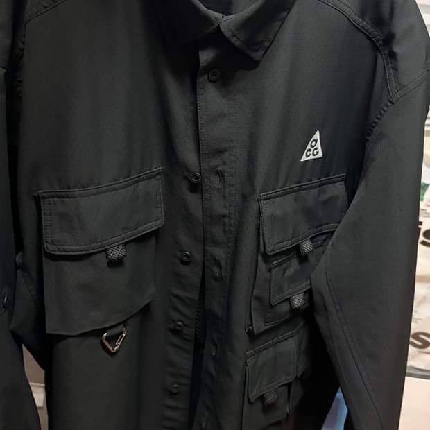 나이키 ACG 드라이핏 UV 디베스테이션 트레일 셔츠 블랙 서밋 화이트 