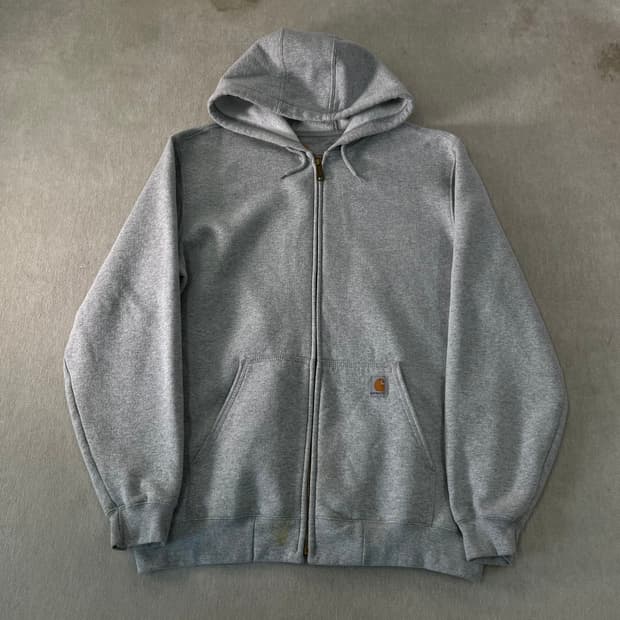 105 칼하트 그레이 후드집업