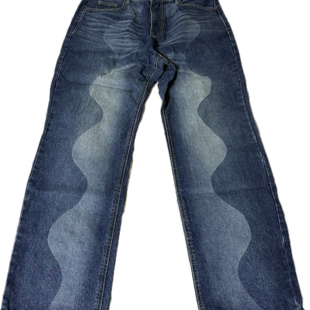 (L) 엑스트라오디너리 LASER CURVE PRINT DENIM