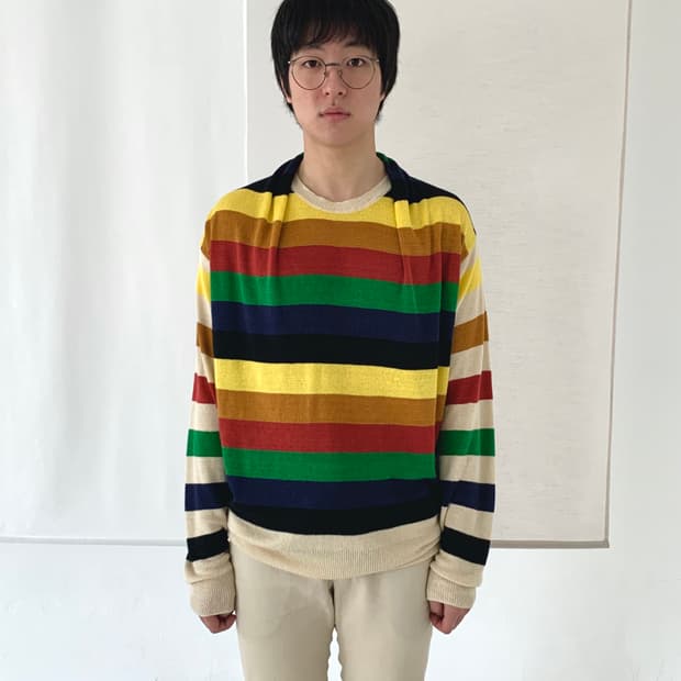 jw앤더슨 멀티 스트라이프 니트