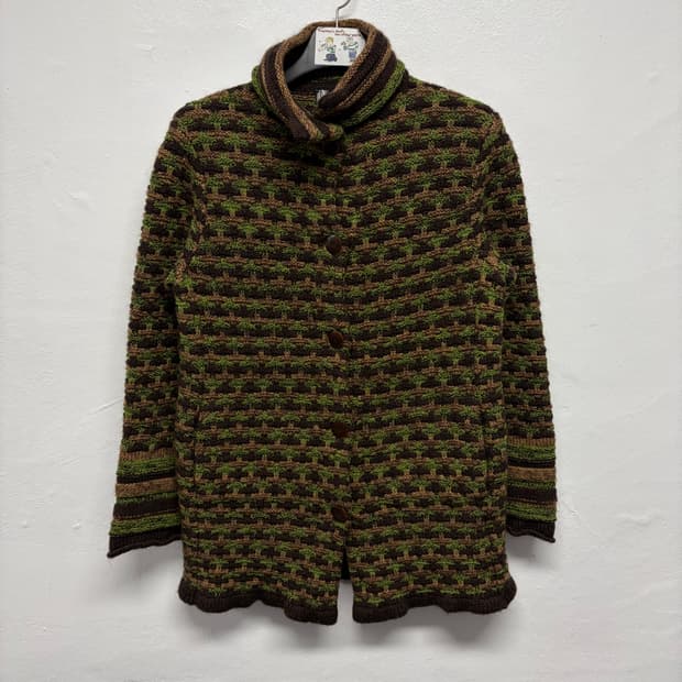 미쏘니 패턴 니트 가디건