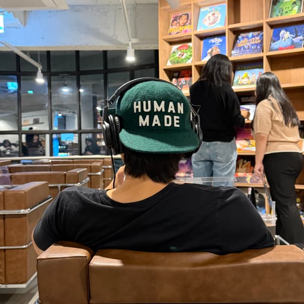 휴먼메이드 6패널 울 캡