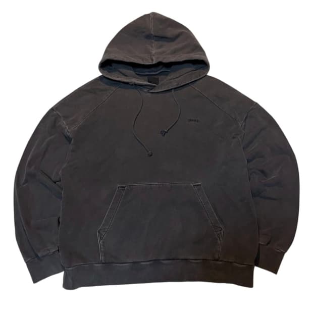 준지 21FW 가먼트 다잉 피그먼트 후드티