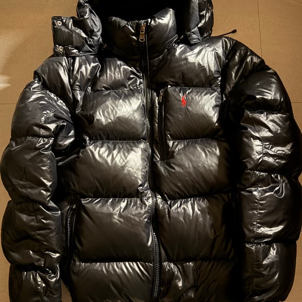 폴로 랄프로렌 유광 패딩 L