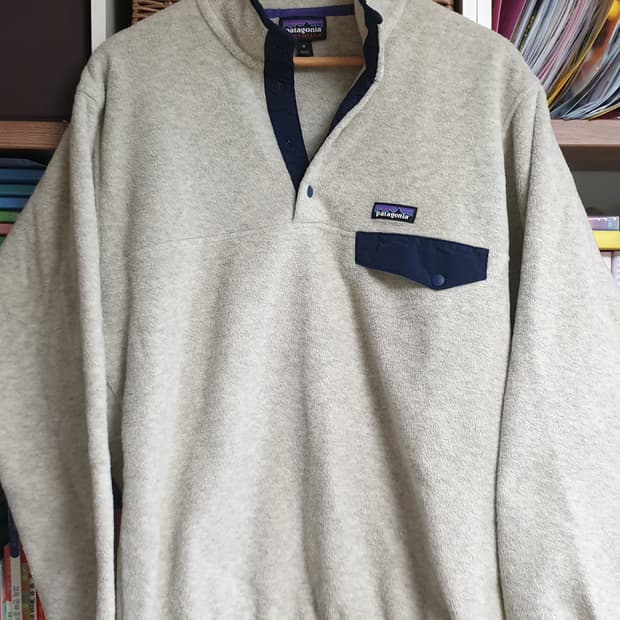 파타고니아 헤비웨이트 신칠라 스냅티 풀오버 오트밀 M