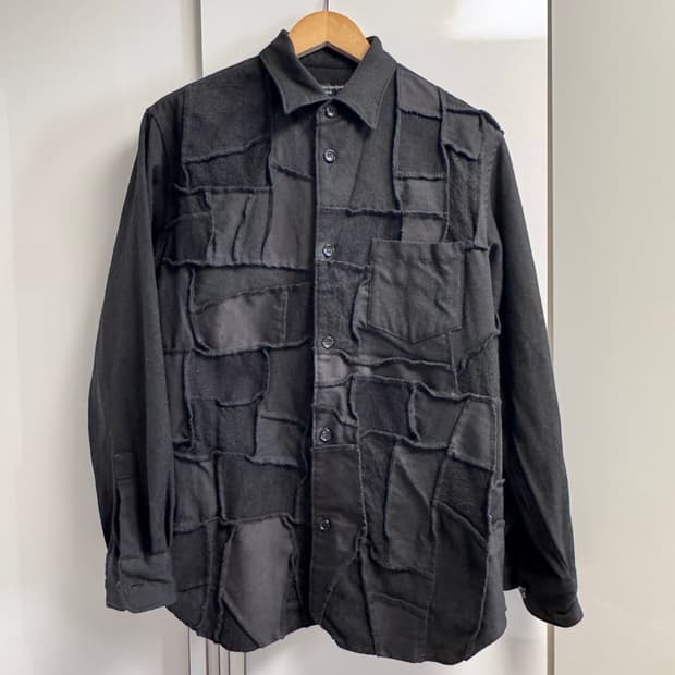 꼼데가르송 옴므 패치워크 셔츠 M